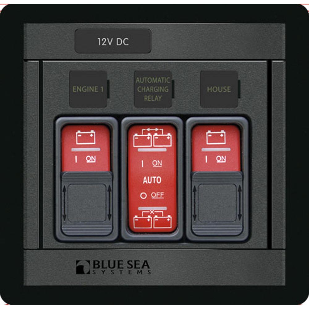 Blue Sea 1147 Remote Control Panel w/(2)2145 & (1)2146 Remote Contura Switch