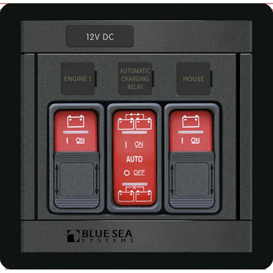 Blue Sea 1147 Remote Control Panel w/(2)2145 & (1)2146 Remote Contura Switch