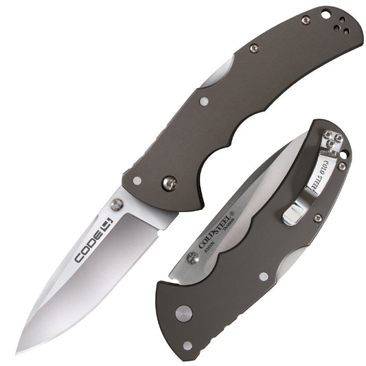 Cold Steel Code 4 Folding Knife 3.5" S35VN Satin Blade Aluminum Handles