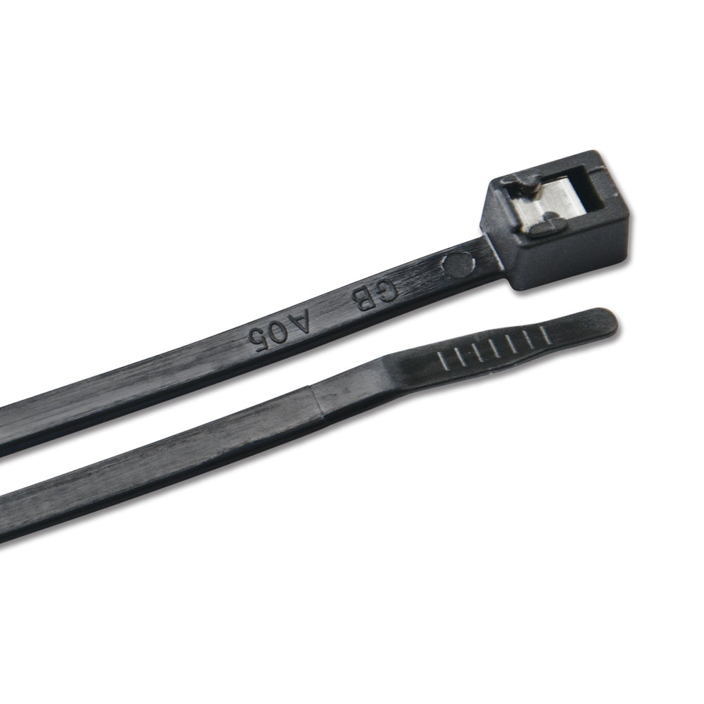 Ancor 8" UV Black Self Cutting Cable Zip Ties - 50-Pack 59787