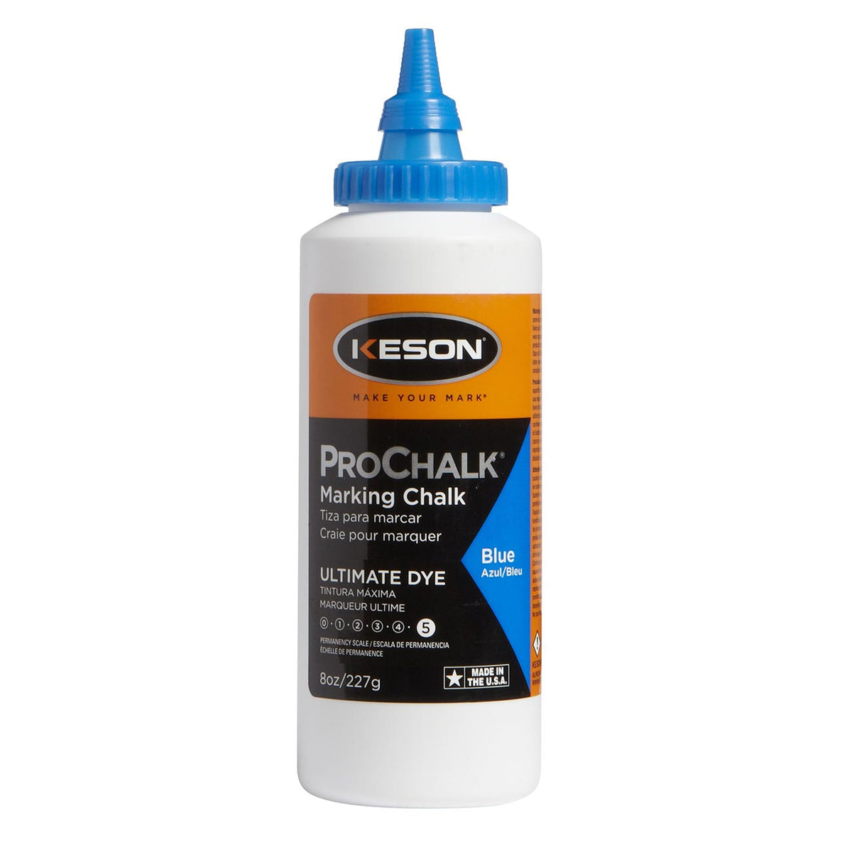 Keson ProChalk Ultimate Permanent Waterproof Chalk Dye (5 oz.) - Blue 5BD