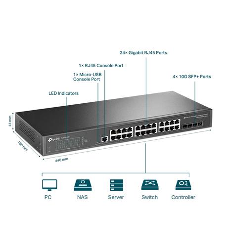 Tp link SG3428X Jetstream 24-port Gigabit L2+ Managed