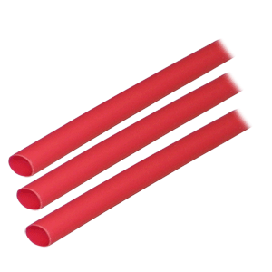 Ancor 303603 Adhesive Lined Heat Shrink Tubing (ALT) - 1/4" x 3" - 3-Pack - Red