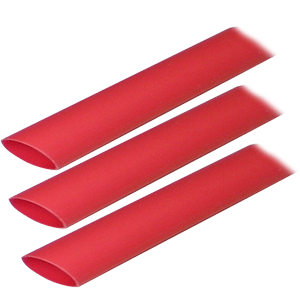 Ancor 306603 Adhesive Lined Heat Shrink Tubing (ALT) - 3/4" x 3" - 3-Pack - Red