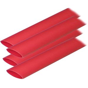 Ancor 306606 Adhesive Lined Heat Shrink Tubing (ALT) - 3/4" x 6" - 4-Pack - Red