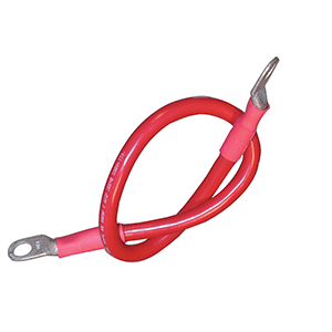 Ancor 189131 Battery Cable Assembly, 4 AWG Wire, 3/8" Stud, Red - 18"