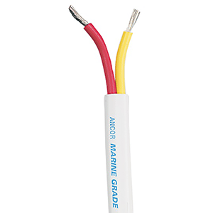 Ancor 124925 Safety Duplex Cable - 18/2 AWG - Red/Yellow - Flat - 250'