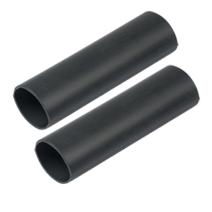 Ancor 327124 Heavy Wall Heat Shrink Tubing - 1" x 12" - 2-Pack - Black