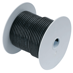 Ancor 111002 Black 8 AWG Tinned Copper Wire - 25'