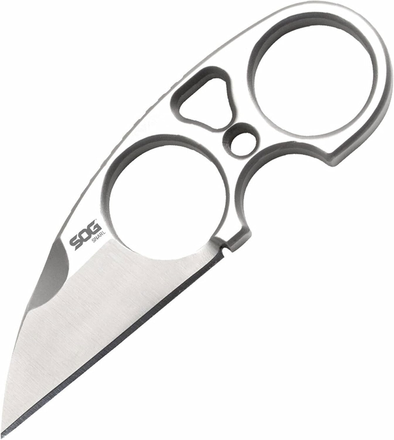 SOG Small Fixed Blade Knives Snarl 2.3 Inch Sheepsfoot Blade Belt Knife JB01K-CP