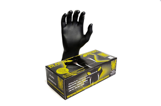 Black Mamba Nitrile Gloves With Raised Torque Grip 100 Glove BOX Large BLK120