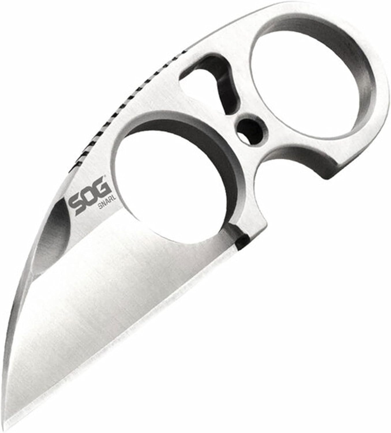 SOG Small Fixed Blade Knives Snarl 2.3 Inch Sheepsfoot Blade Belt Knife JB01K-CP