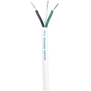 Ancor 133325 White Triplex Cable - 12/3 AWG - Round - 250'