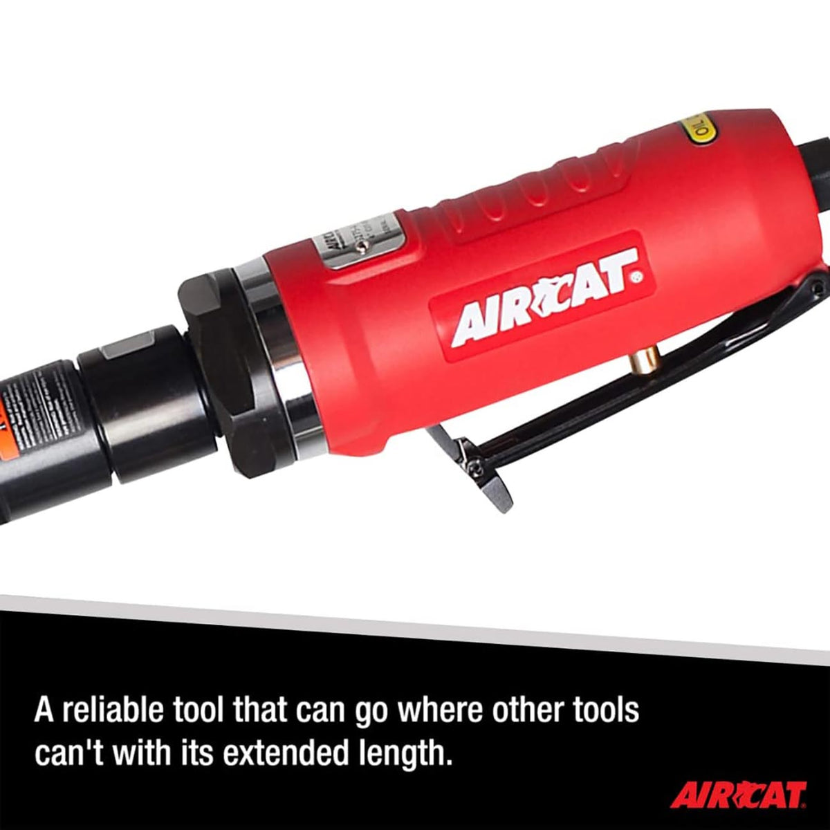 AIRCAT Pneumatic Tools 6275-A 1.0 HP 4-Inch Extended Inside Cut-Off Tool with Spindle Lock 14,000 RPM