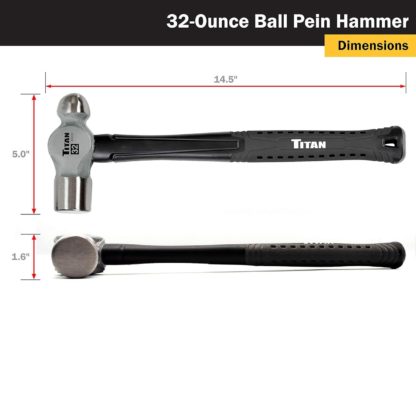 Titan 63024 32 oz. Ball Pein Hammer