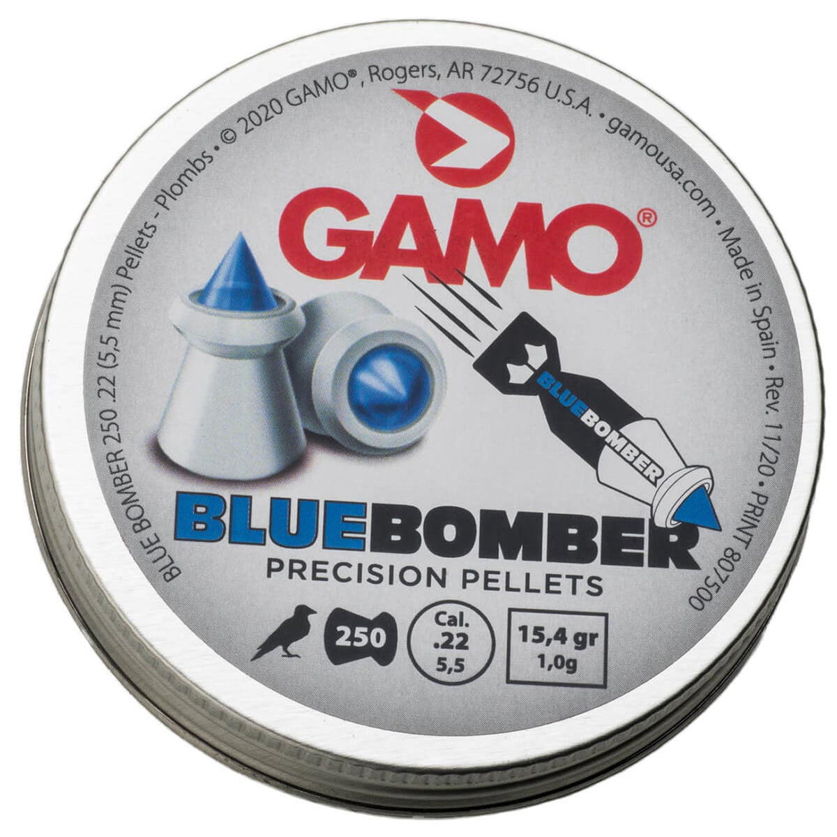 Gamo BLUE BOMBER .22 CAL 250 CT