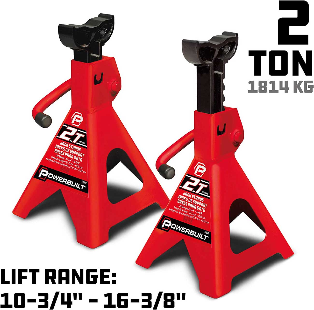 Powerbuilt 2-Ton Jack Stands (2 Piece Set) 640399