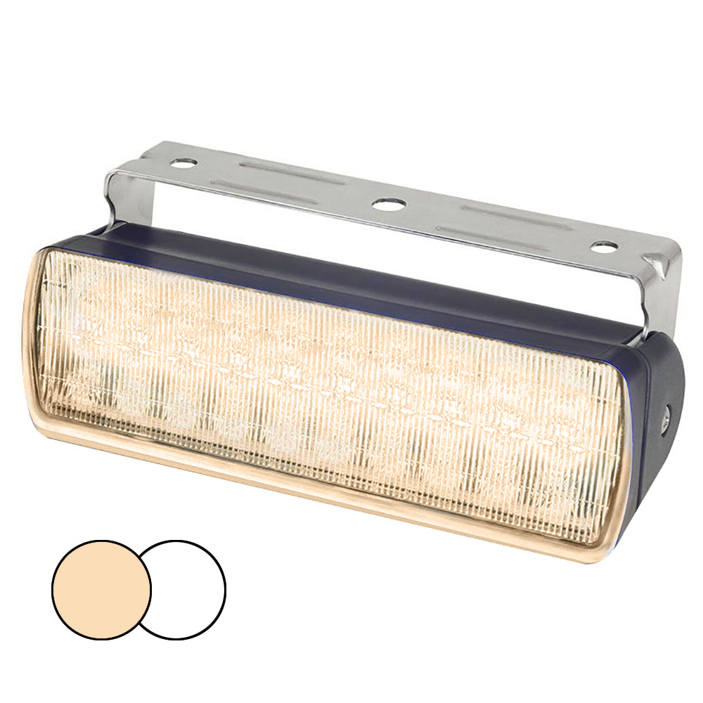 Hella Marine Sea Hawk XL Floodlights Warm White/White LED Black Housing