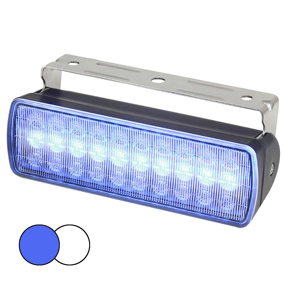 Hella Marine Sea Hawk XL Floodlights Blue/White LED Black Housing