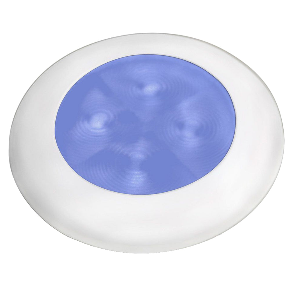 Hella Marine Slim Line LED Round Courtesy Lamp Blue LED 12V