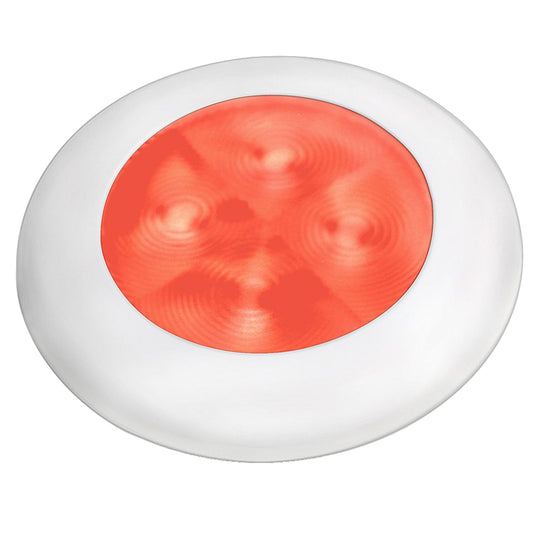 Hella Marine Slim Line LED Round Courtesy Lamp Red LED 12V