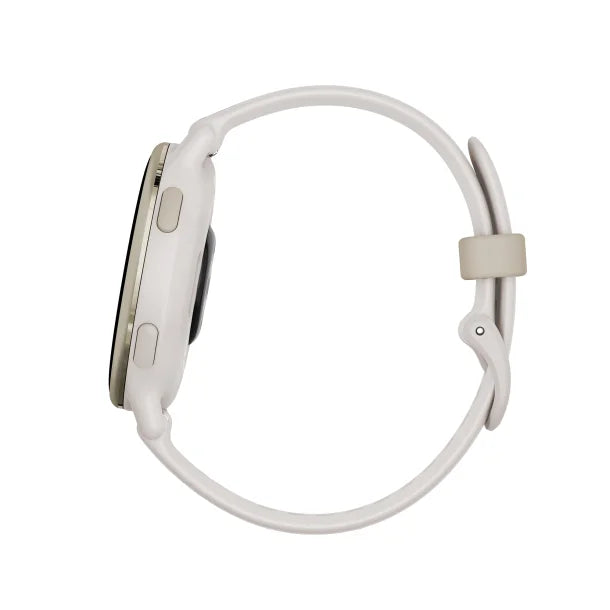 Garmin 010-02862-11 vivoactive 5 Fitness Watch Aluminum/Silicone Band (Ivory)