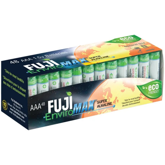 FUJI ENVIROMAX 4400SP48 EnviroMax AAA Super Alkaline Batteries (48 Pack)