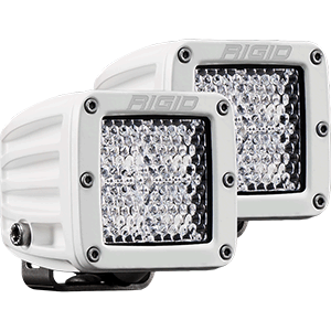 Rigid Industries 602513 D-Series PRO Hybrid-Diffused LED - Pair - White
