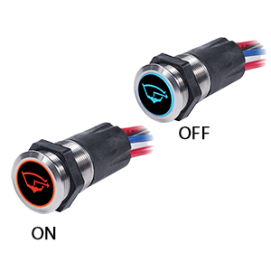 Blue Sea 4180 4180 Backlit Push Button Switch OFF/ON - 15A
