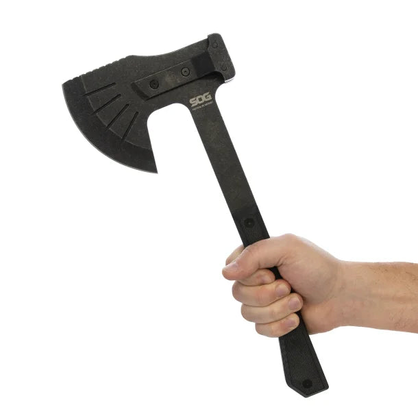 SOG SGSMSOG32500243 Tactical Hatchet with 4.24in Steel Cutting Head with Cover