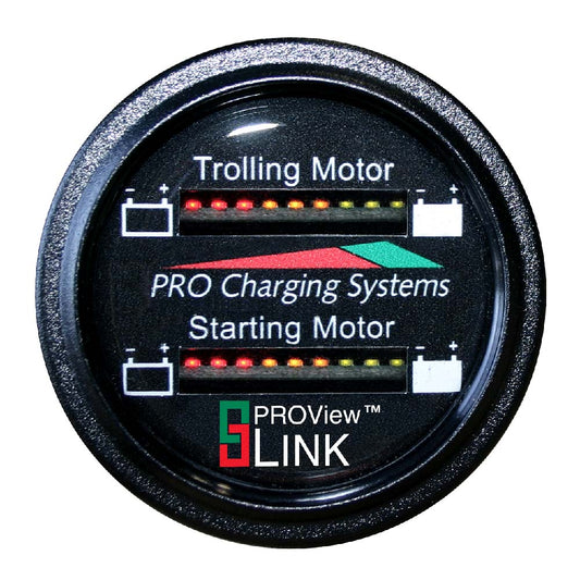 Dual Pro Battery Fuel Gauge, Two Battery Monitor, 12V/24V, 15' Battery Cable