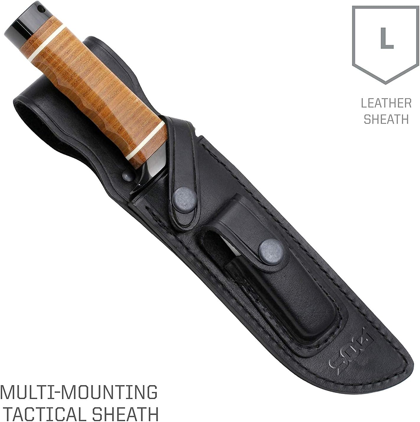 SOG Bowie 2.0 Fixed Blade Knife-Tactical Knife 6.4 Inch Blade Hard Case S1T-L