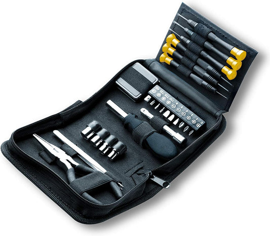 Allied Mini Tool Set 25 pc Tool Kit Screwdriver Pliers Sockets w/ Driver Bits