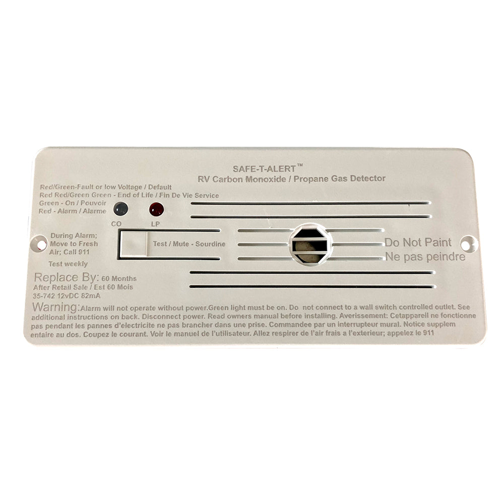 Safe-T-Alert Combo Carbon Monoxide Propane Alarms Flush Mount 73826