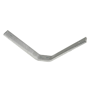 C.E. 10052-32GA Smith Pontoon Bolster Bracket - 15-3/4" x 2"