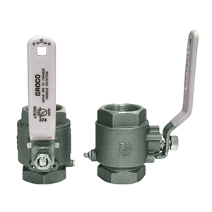 GROCO IBV-1500-S 1-1/2" NPT Stainless Steel In-Line Ball Valve