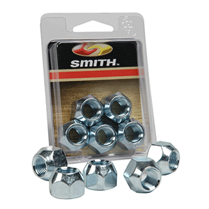 C.E. Smith 11052A Package Wheel Nuts 1/2" - 20 - 5 Pieces - Zinc