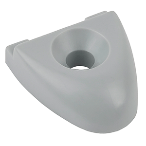Schaefer 74-35-G T-Track Endstop f/1" Track - Grey