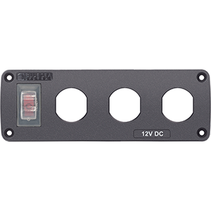 Blue Sea 4367 Water Resistant USB Accessory Panel - 15A Circuit Breaker
