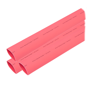 Ancor 307603 Heat Shrink Tubing 1" x 3" - Red - 3 Pieces