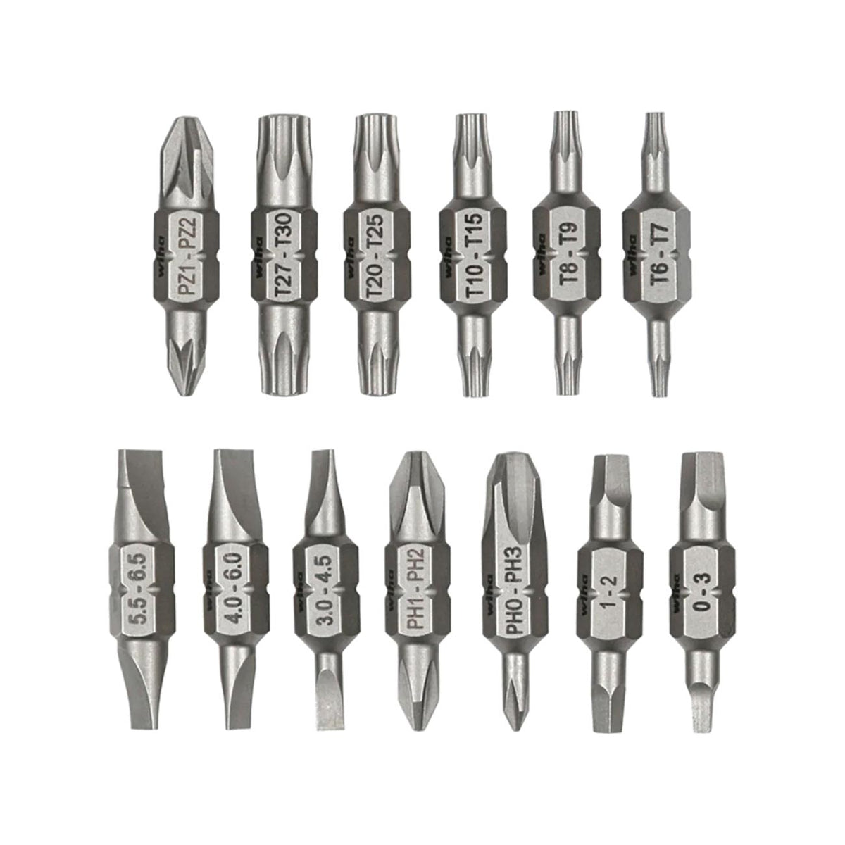 Wiha Double End Bit Reload Set for Tradesman 26-In-1 Ultra Driver (13 Pack)