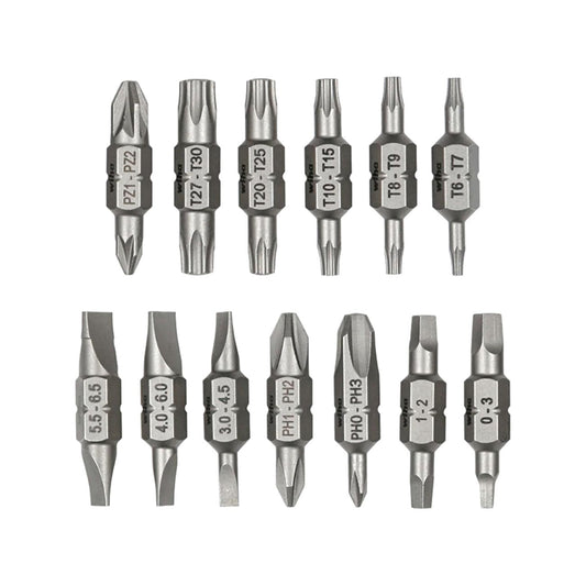 Wiha Double End Bit Reload Set for Tradesman 26-In-1 Ultra Driver (13 Pack)