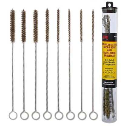 IPA 8088 Brass Micro Bore and Valve-Guide Brush Set (8 Piece Set)