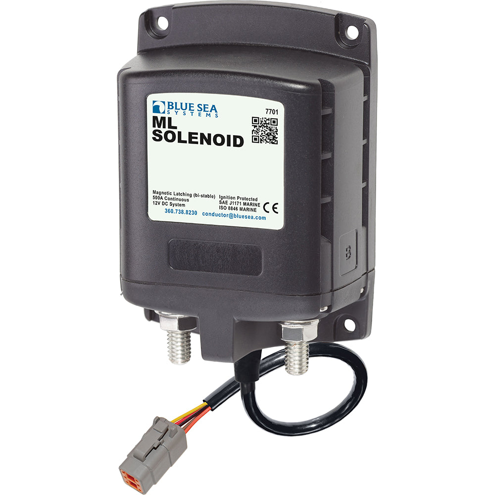 Blue Sea 7701100 ML Solenoid 12V 500A w/Deutsch Connector 81398