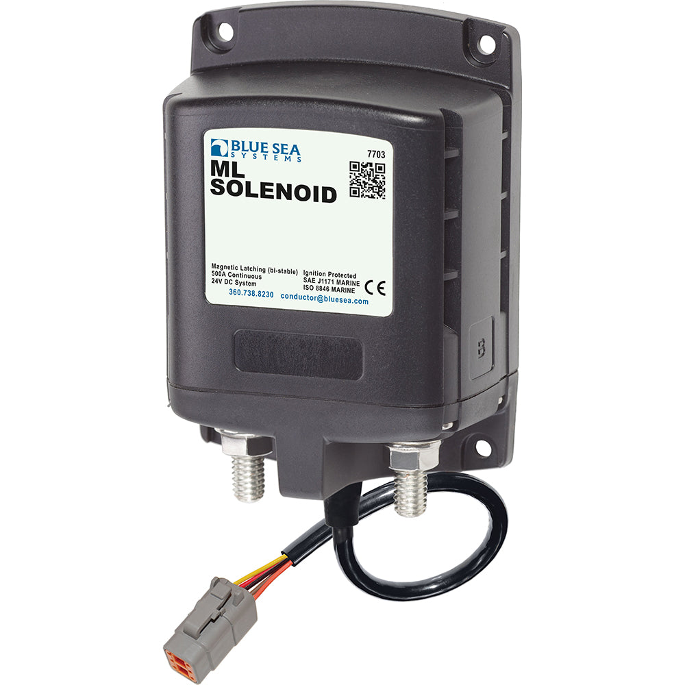 Blue Sea 7703100 ML Solenoid 24V 500A w/Deutsch Connector 81403