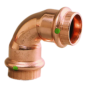 Viega 77317 ProPress 1/2" - 90° Copper Elbow - Double Press Connection