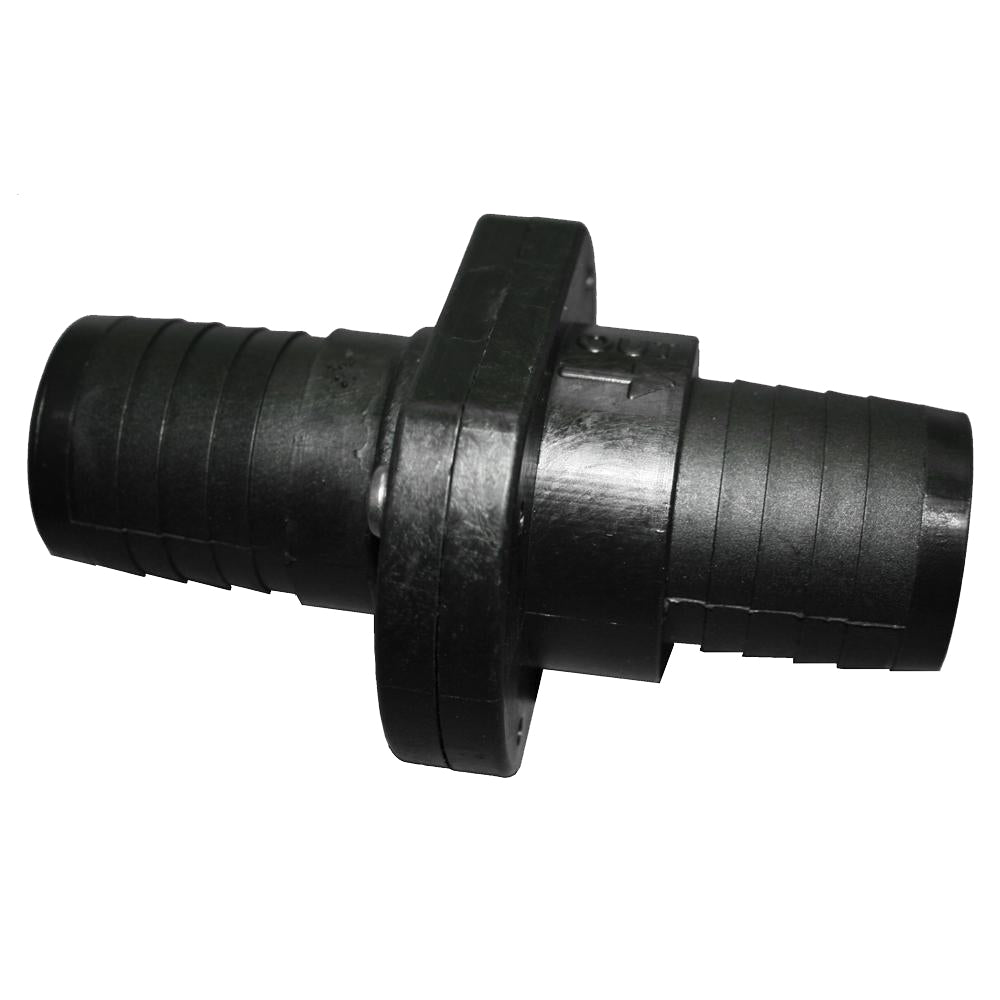T-H Marine Double Barb Inline Scupper Check Valve - 1-1/2" - Black 83963