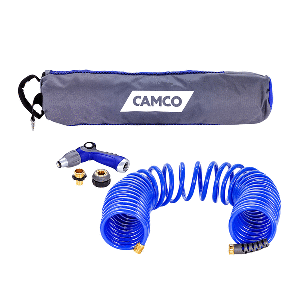 Camco 41982 40' Coiled Hose & Spray Nozzle Kit