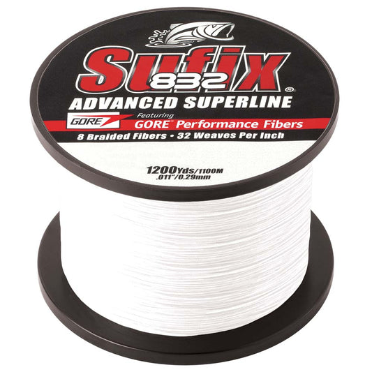 Sufix 832&reg; Advanced Superline Braid - 30lb - Ghost - 1200 yds