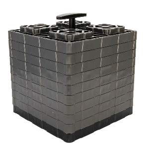 Camco 44527 FasTen Leveling Blocks XL w/T-Handle - 2x2 - Grey *10-Pack